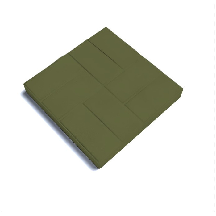 Квадратная тротуарная плитка 500х500х50 паркет Зеленый